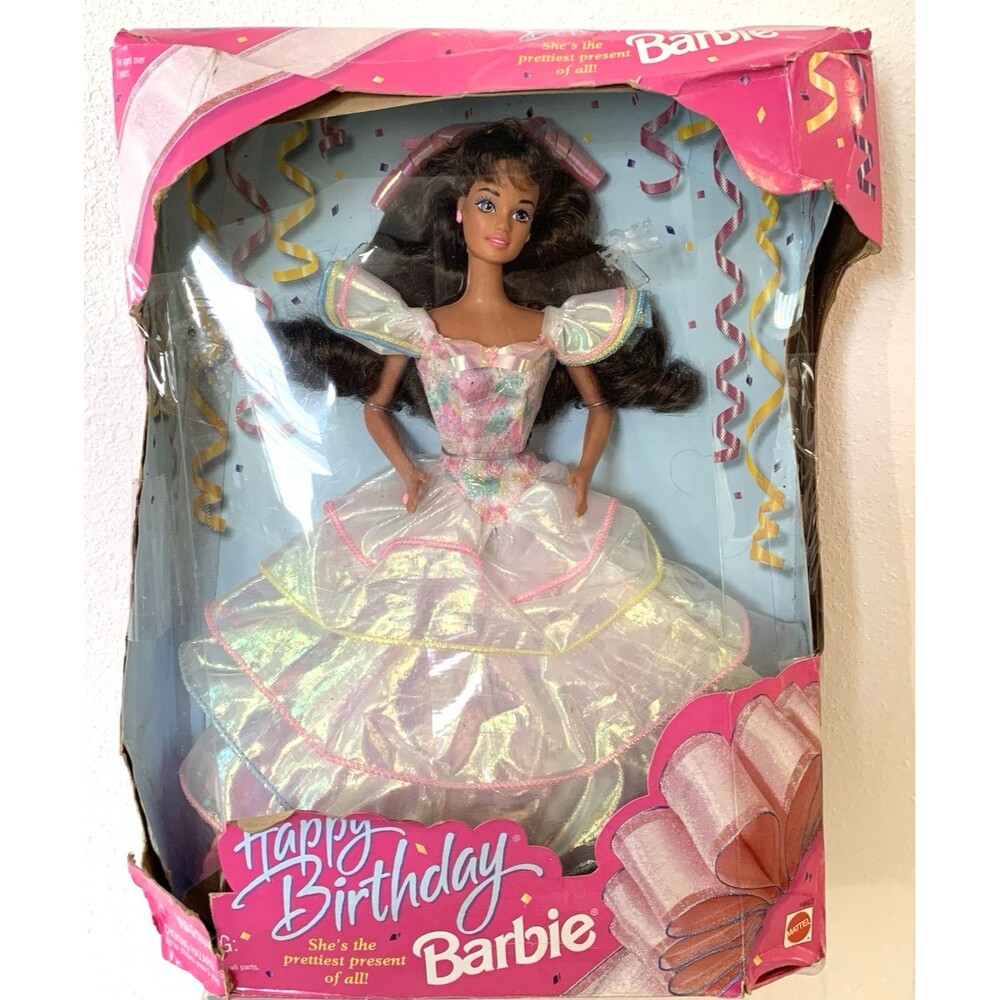 Mattel African American "Happy Birthday Barbie" 1966-1994 Never out of Box-Notes